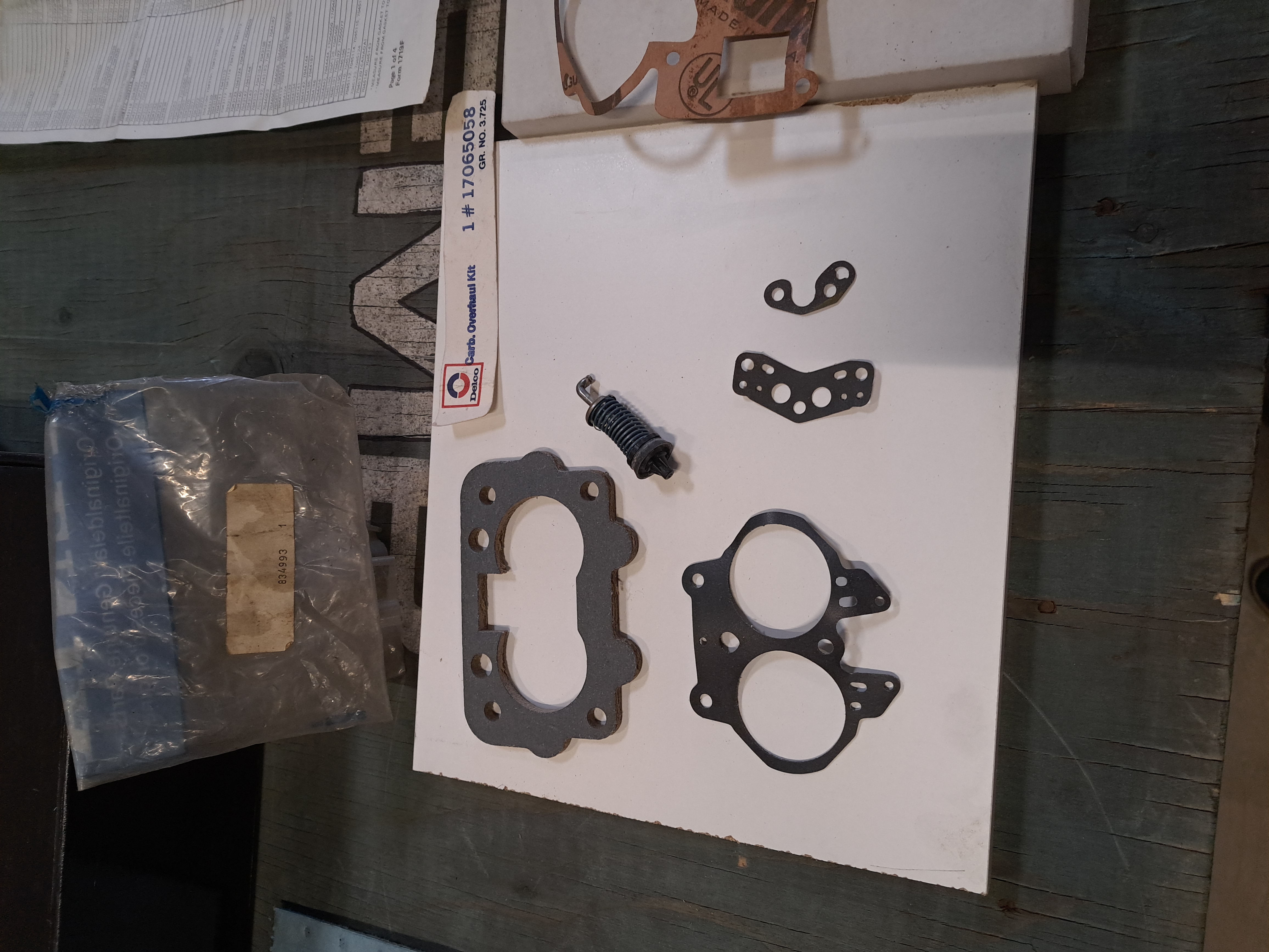 Repair kit carburetor