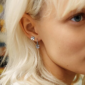 Lucky Mini studs silver