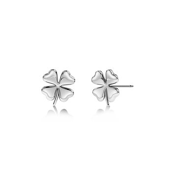 Lucky Mini studs silver
