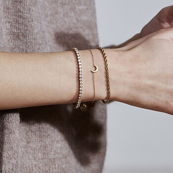 Edblad Tennis armband S guld