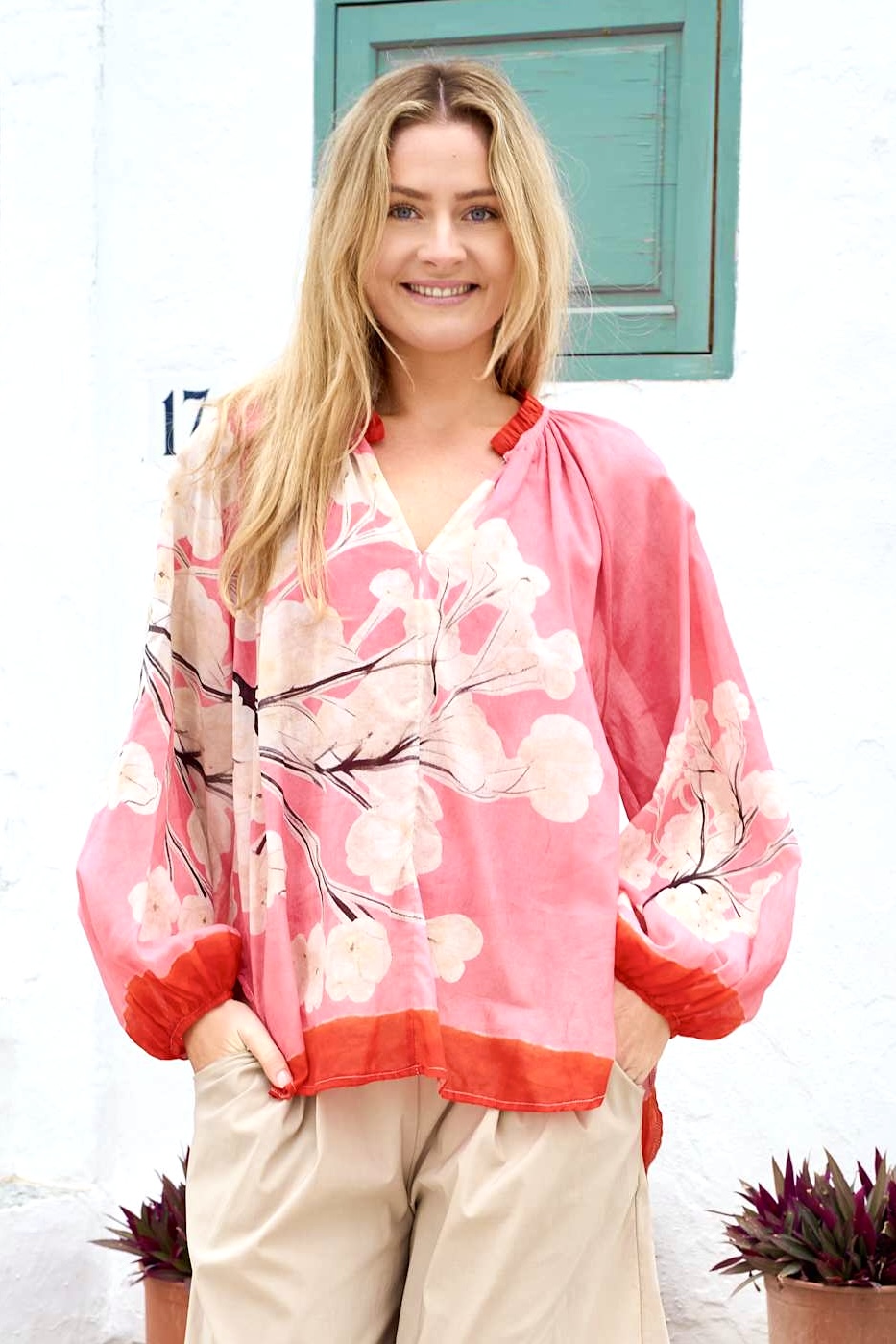 Camellia blouse - pink - 6