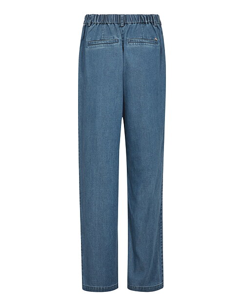 Byxa Bai Lich raka tencelblandning denimblå - 3