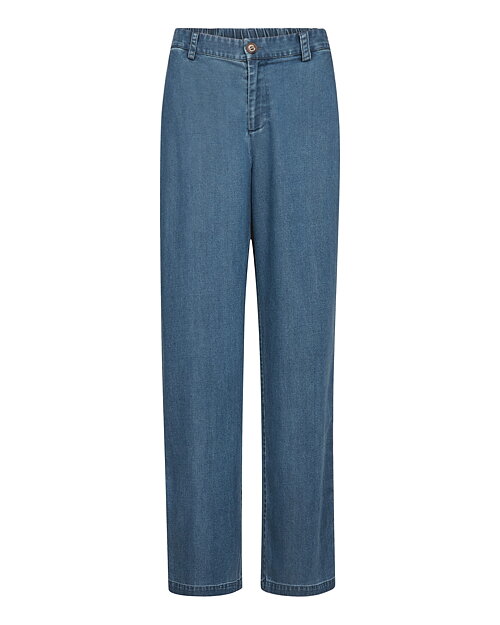 Byxa Bai Lich raka tencelblandning denimblå - 2