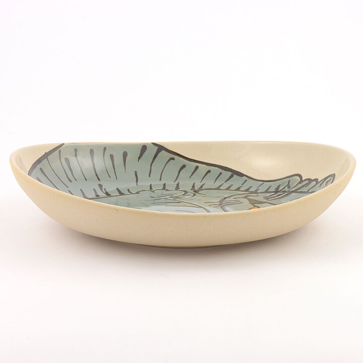 Fifalla Luna Langelund (1980s) Gray Cat Bowl 25/5 cm
