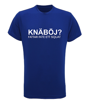Knäböj Funktions T-Shirt Blå
