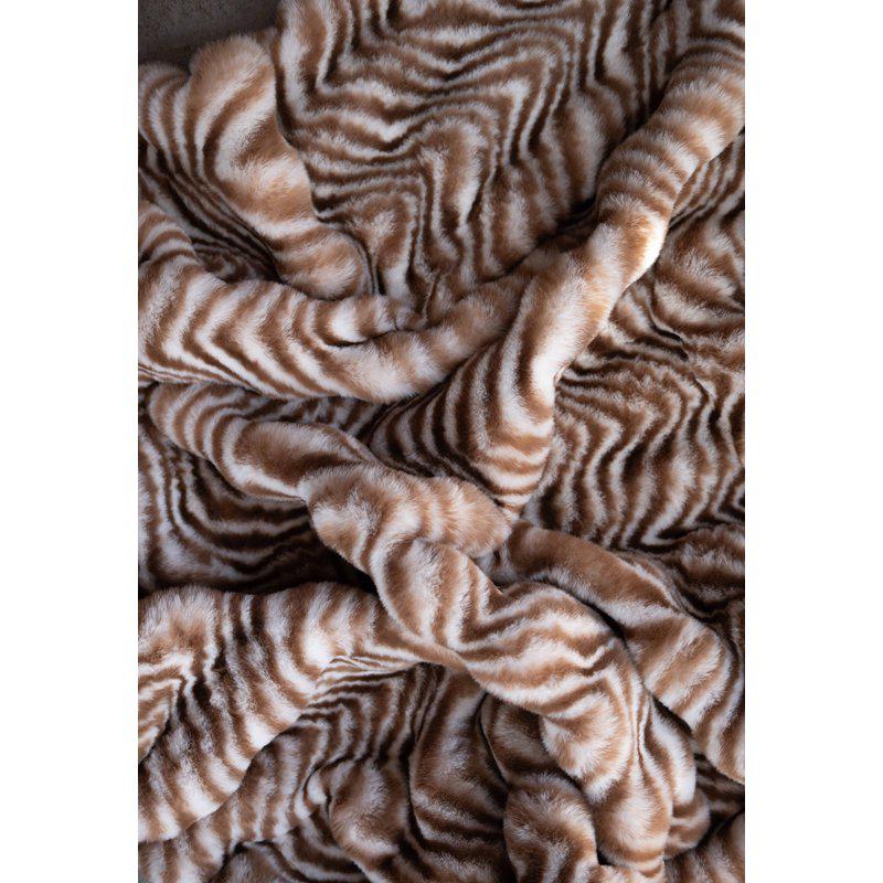 Pläd Animalprint - Brown/Creme - 2