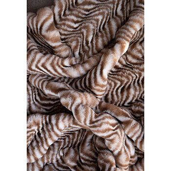 Pläd Animalprint - Brown/Creme