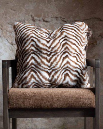 Kuddfodral Animalprint - Brown/Creme