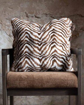 Kuddfodral Animalprint - Brown/Creme