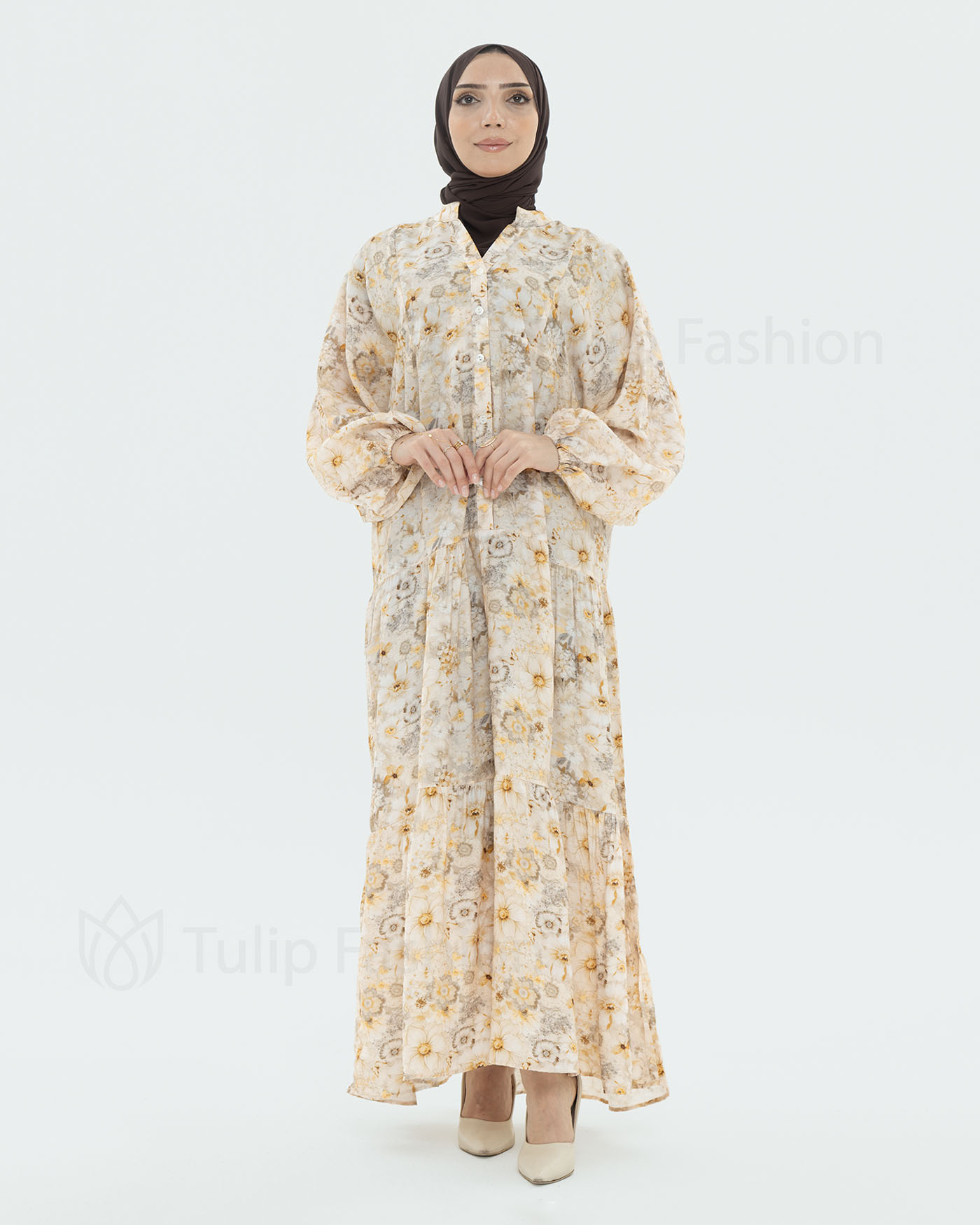 Maxi dress - Light Beige - 5