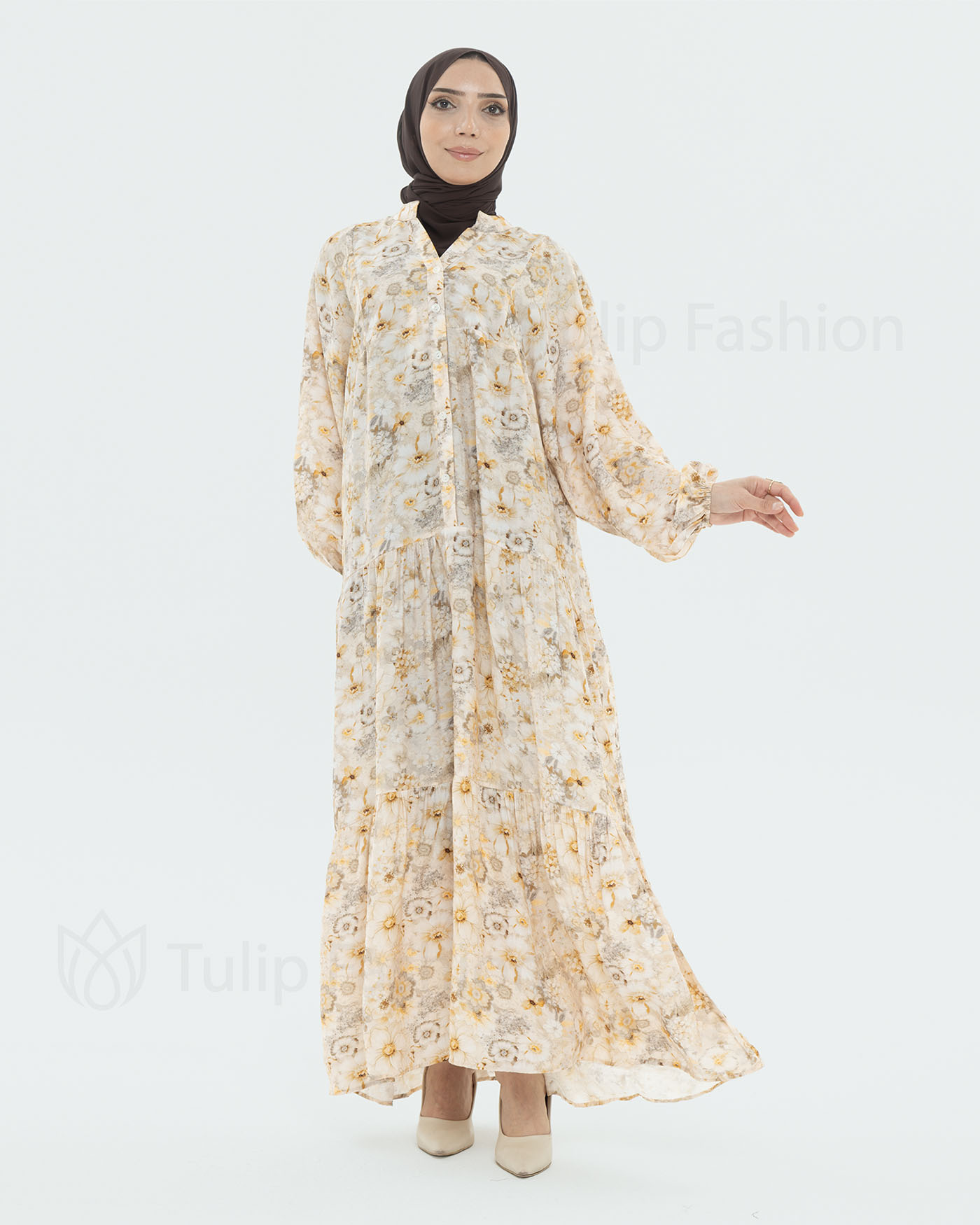 Maxi dress - Light Beige - 2