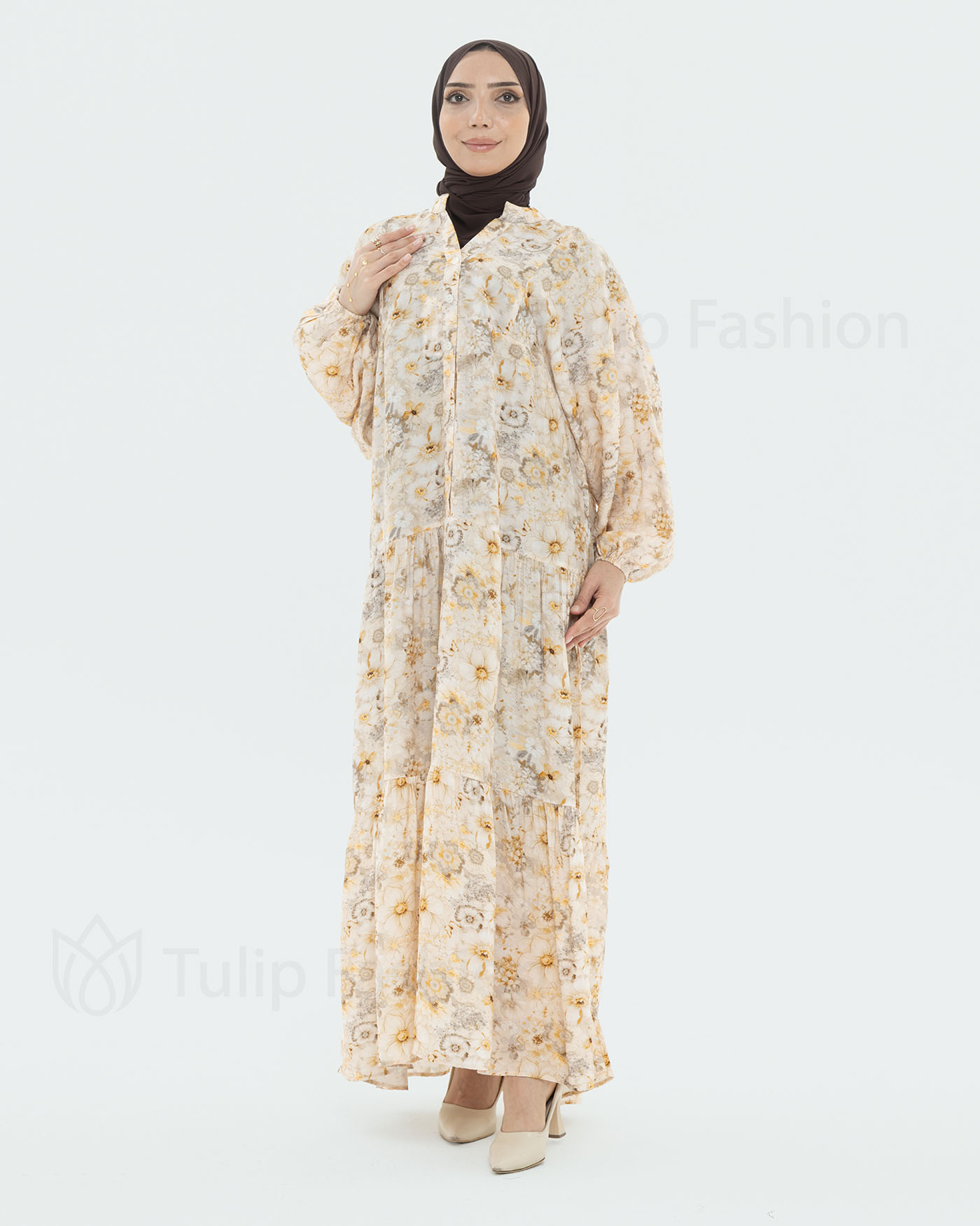 Maxi dress - Light Beige - 3