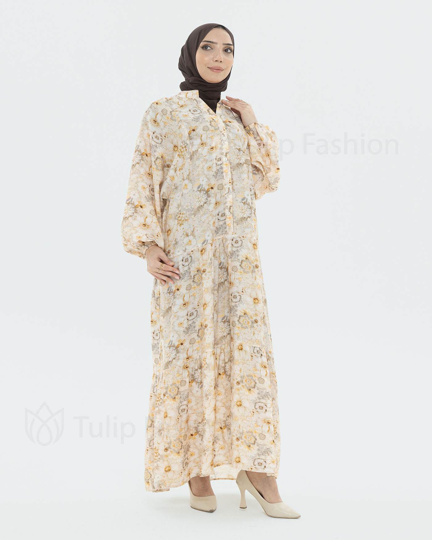 Maxi dress - Light Beige - 4