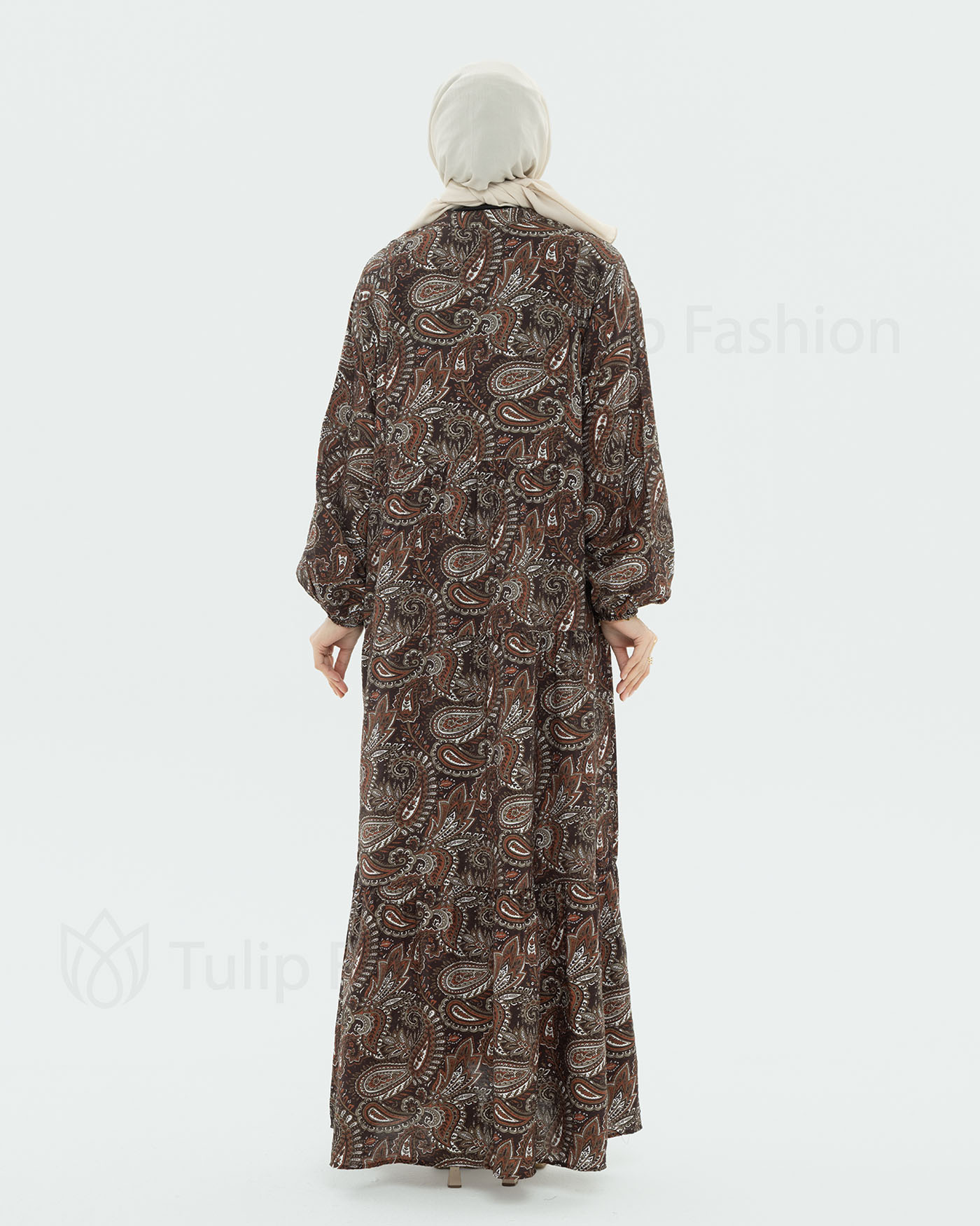 Maxi dress - Brown - 4