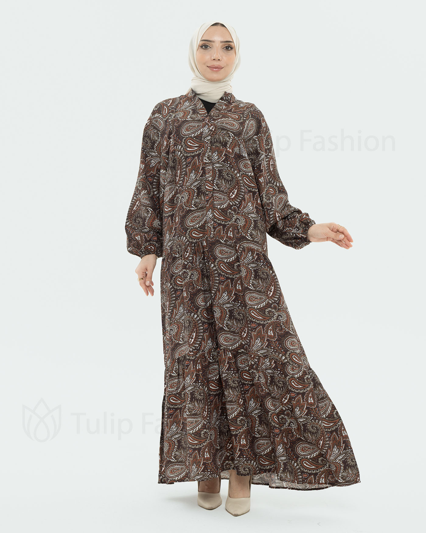 Maxi dress - Brown