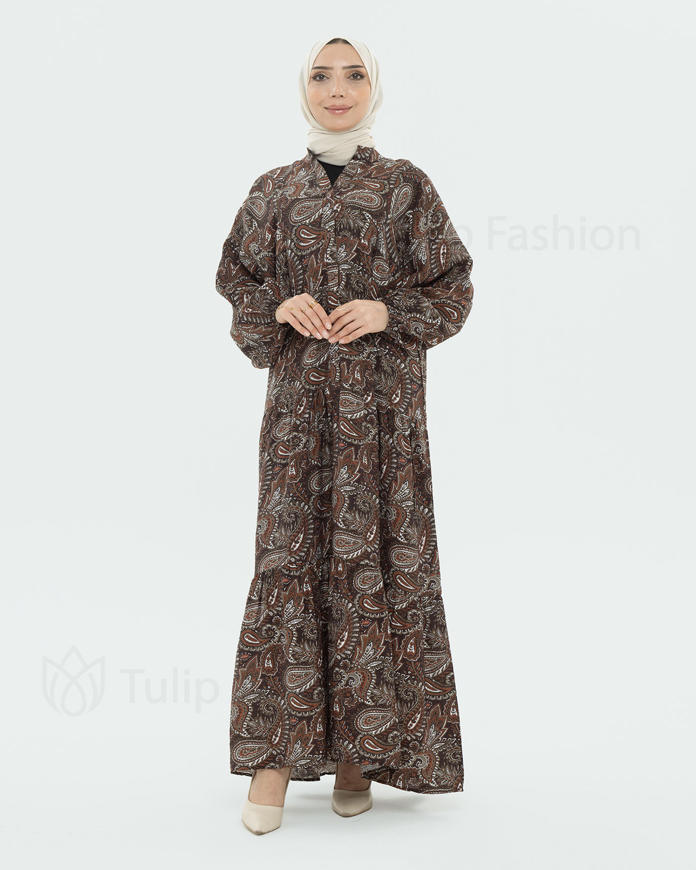 Maxi dress - Brown - 2