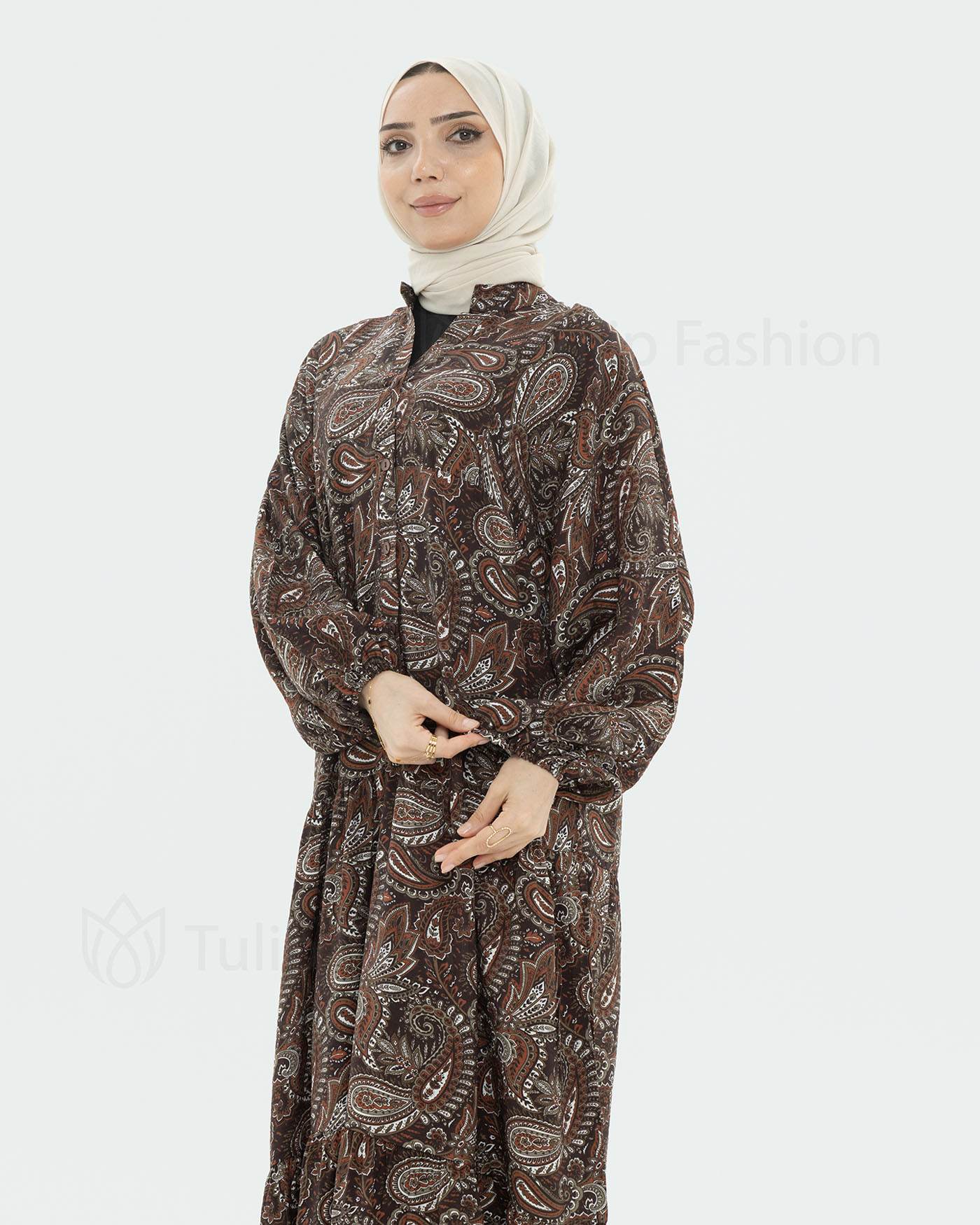 Maxi dress - Brown - 5