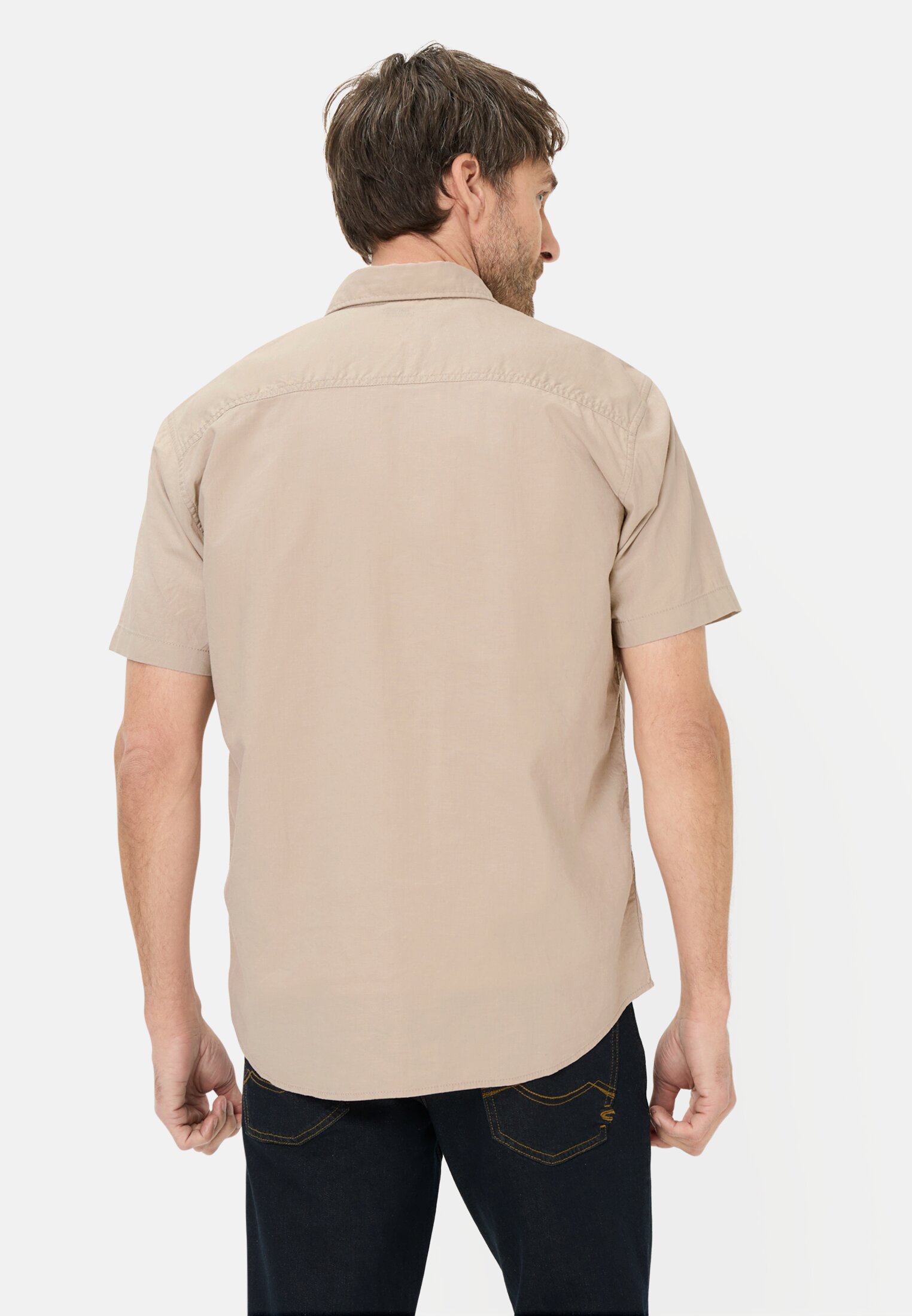 Skjorta kortärmad beige från  camel active - 4