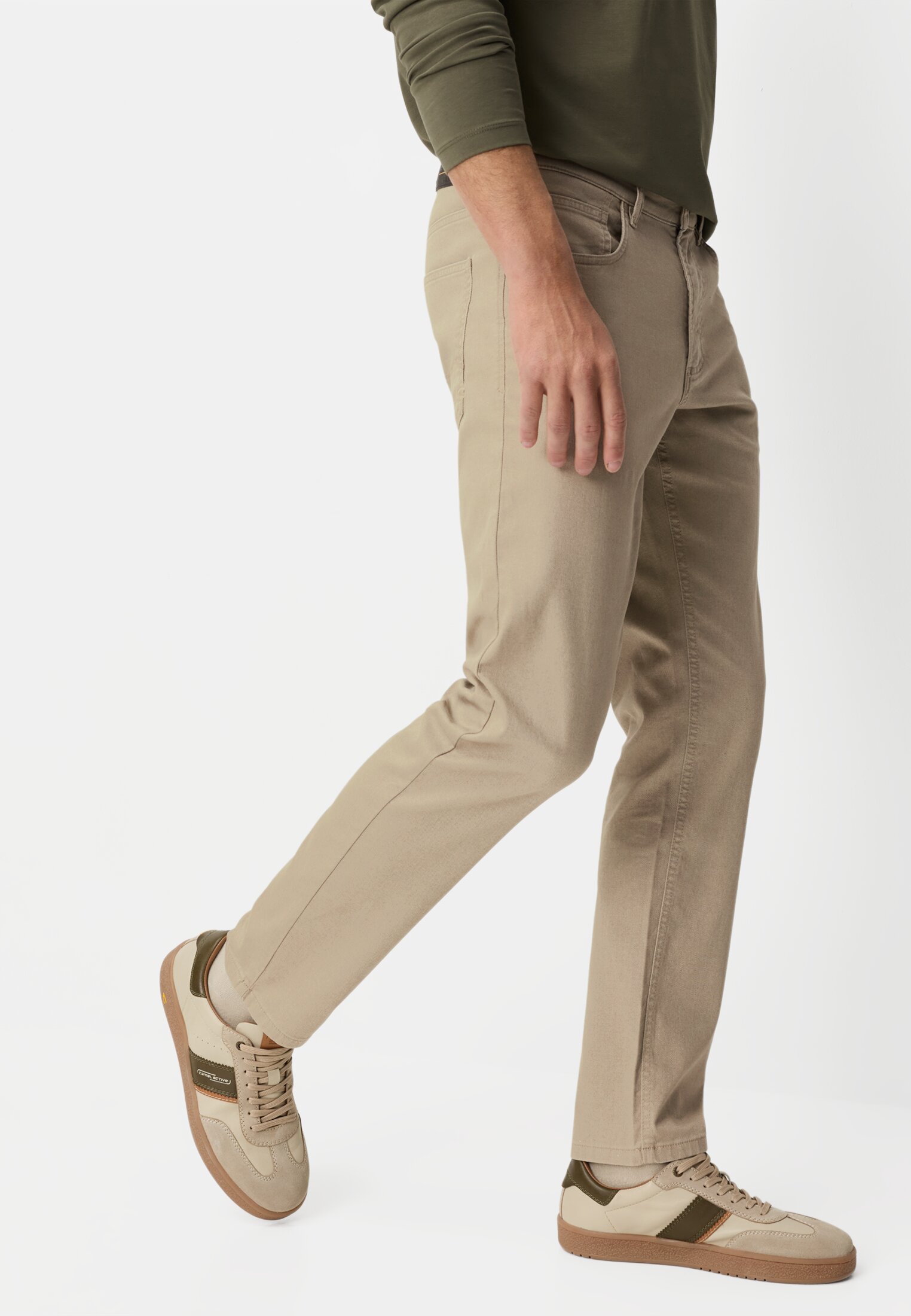 5-Pocket byxor  beige från camel active  - 5