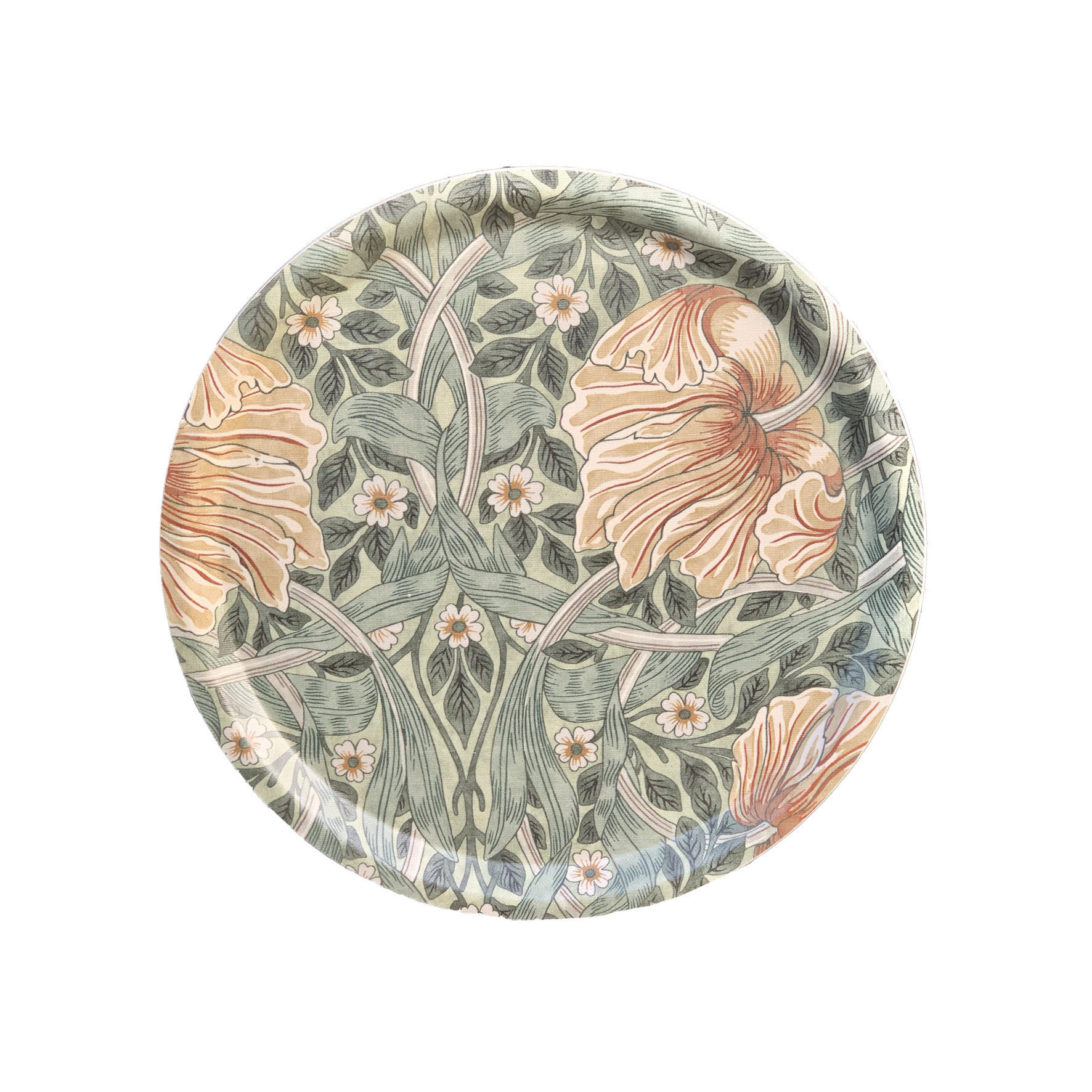 WB INTERIOR Bricka William Morris Pimpernel grön 31 cm
