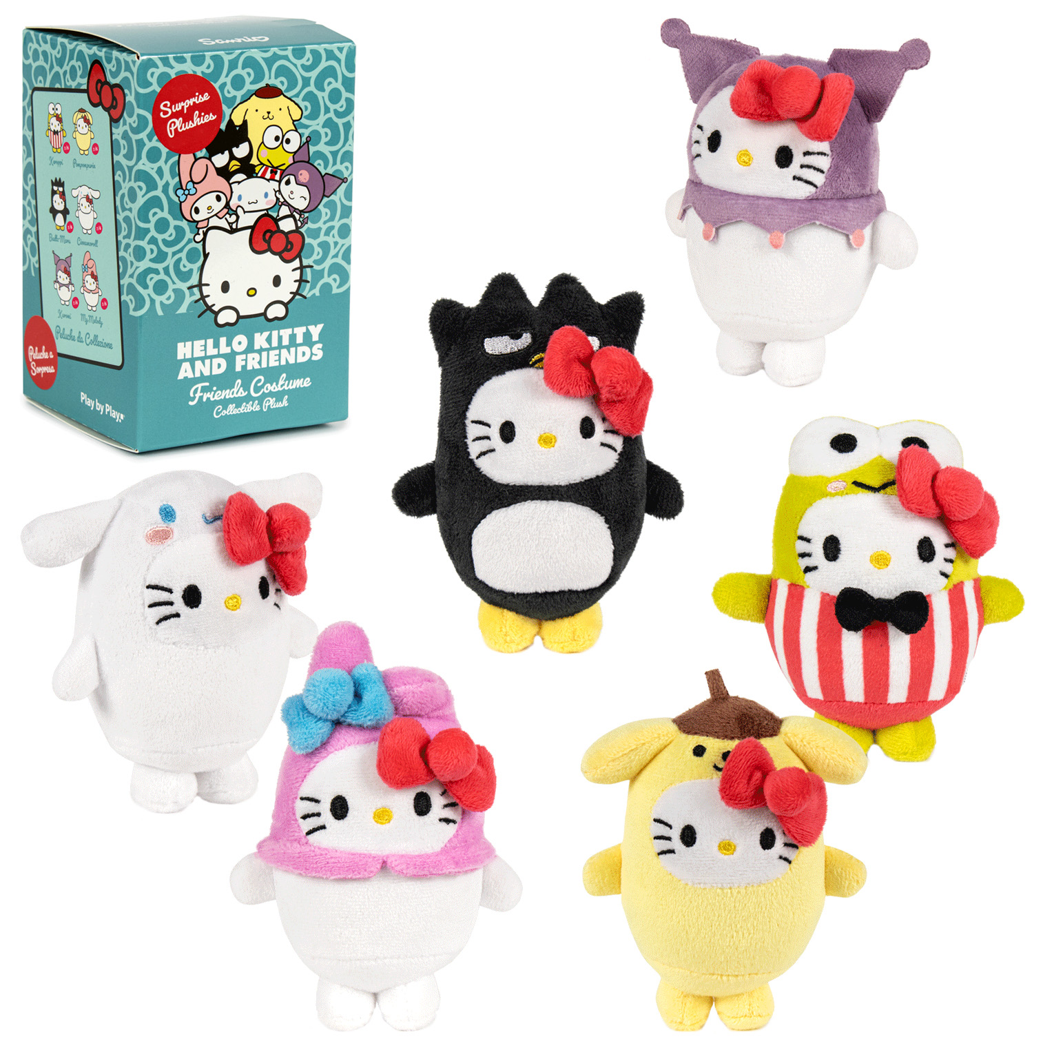 Hello Kitty and Friends Maskeraddräkt Blind Box - Plysch  Gosedjur 11 cm