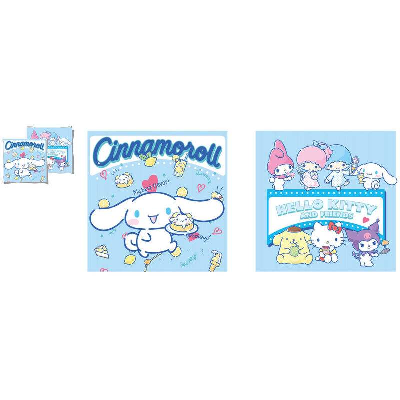 Sanrio Cinnamoroll Kudde 38 cm – Kawaii Plyschkudde med Hello Kitty & Friends - 7
