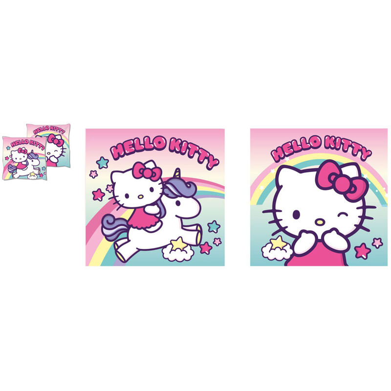 Sanrio Hello Kitty Kudde 38 cm – Kawaii Plyschkudde Unicorn - 6
