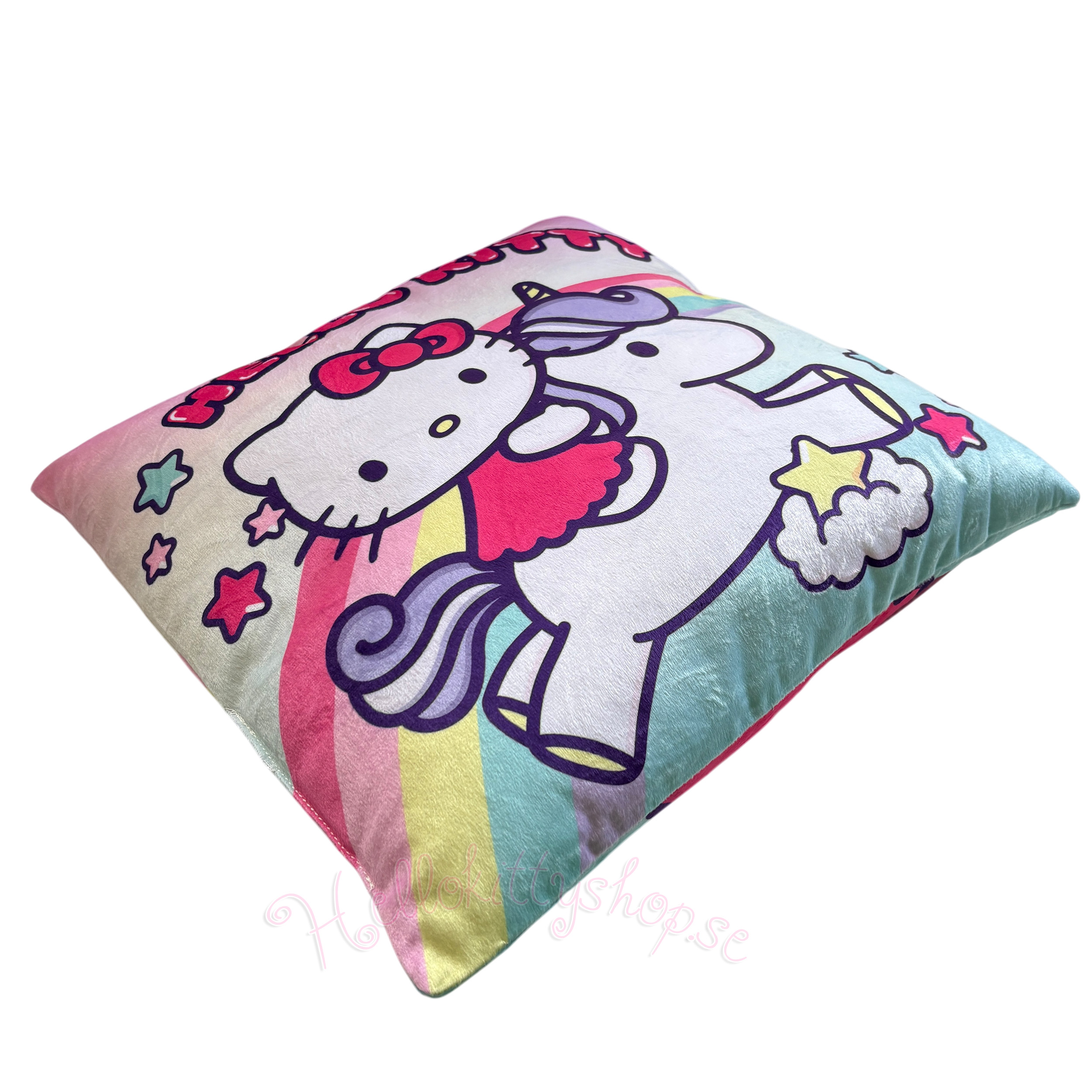 Sanrio Hello Kitty Kudde 38 cm – Kawaii Plyschkudde Unicorn - 3