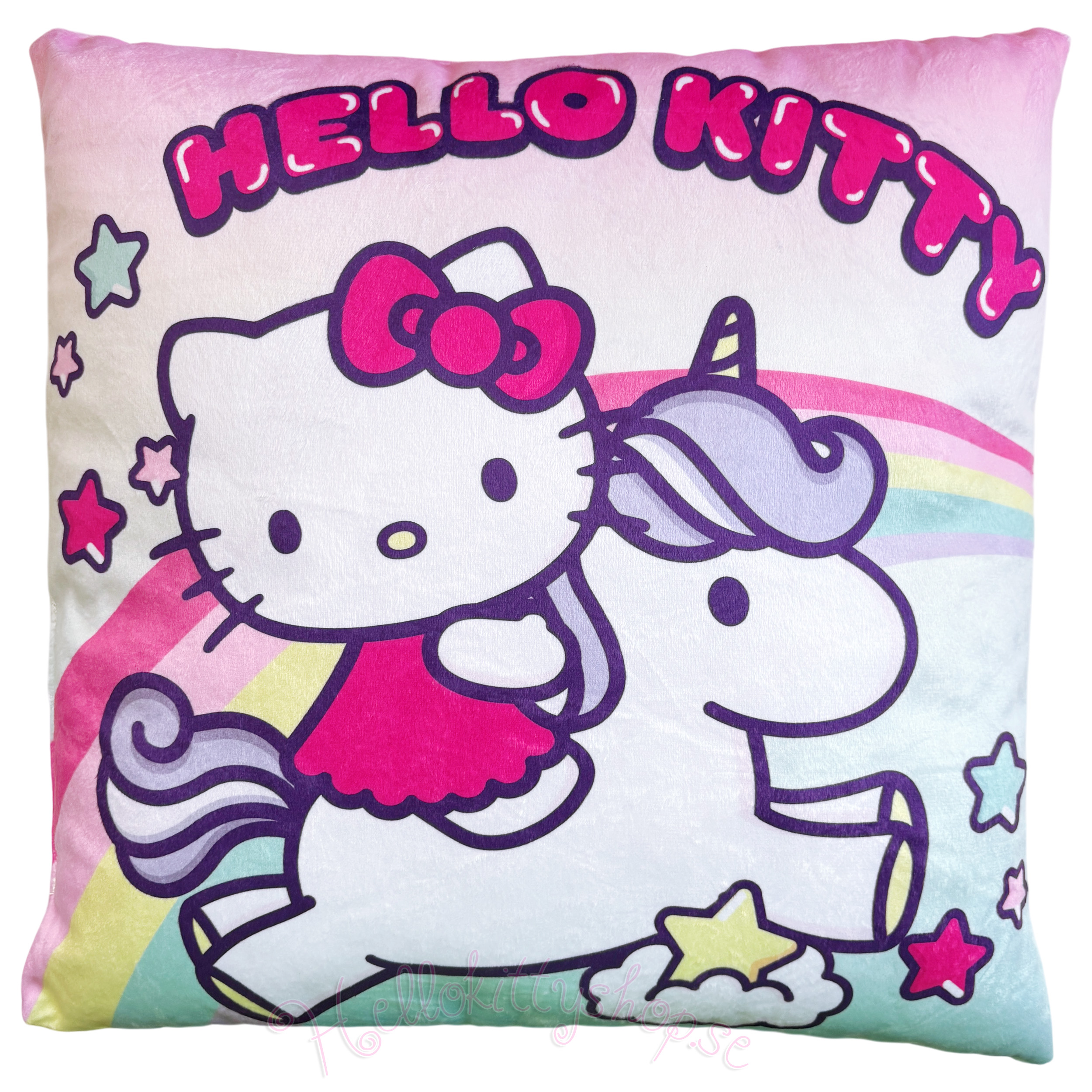 Sanrio Hello Kitty Kudde 38 cm – Kawaii Plyschkudde Unicorn