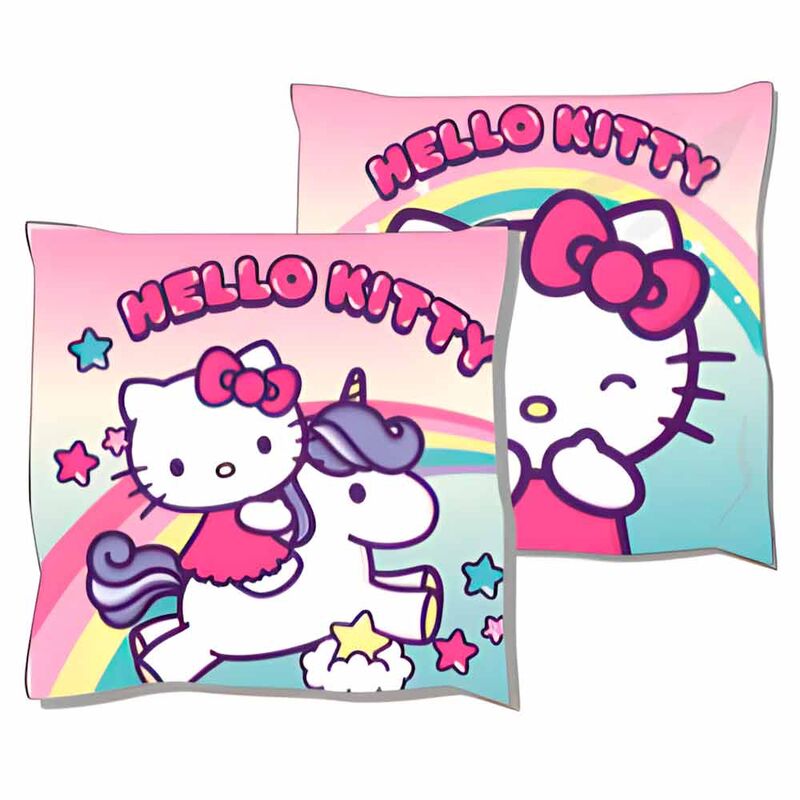 Sanrio Hello Kitty Kudde 38 cm – Kawaii Plyschkudde Unicorn - 5