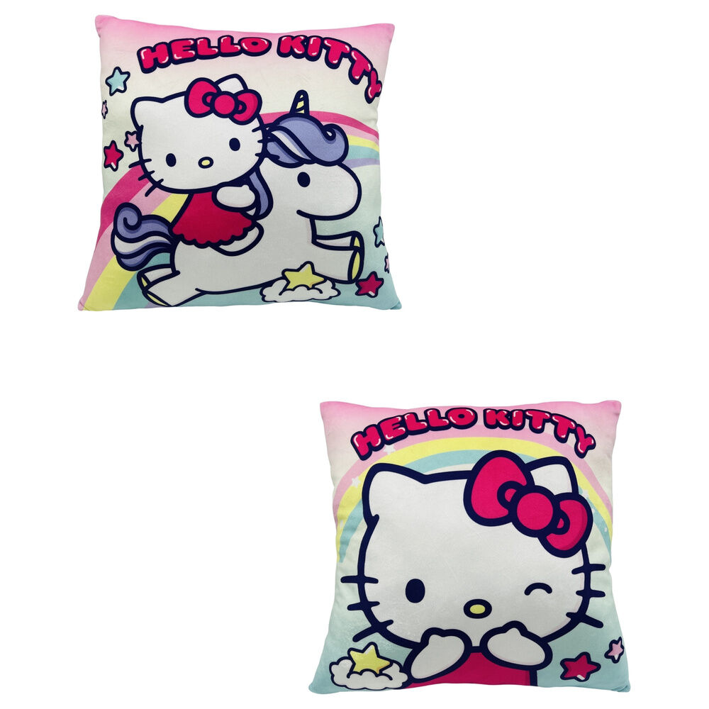 Sanrio Hello Kitty Kudde 38 cm – Kawaii Plyschkudde Unicorn - 7