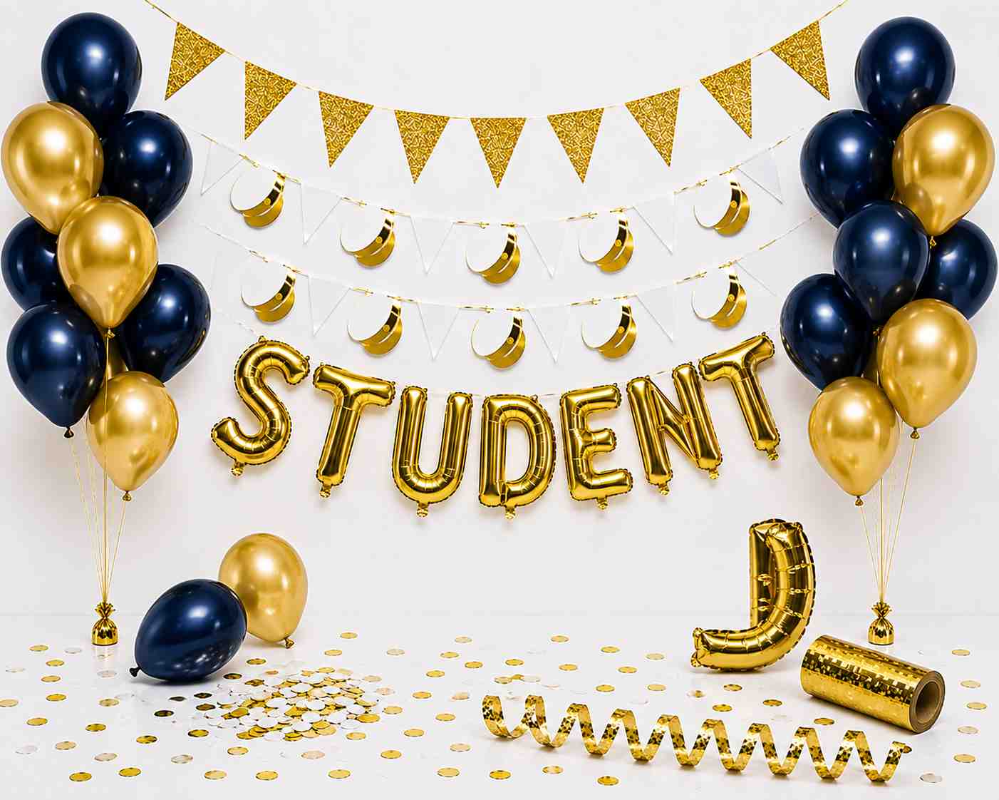 Studentdekoration Paket Premium Blå