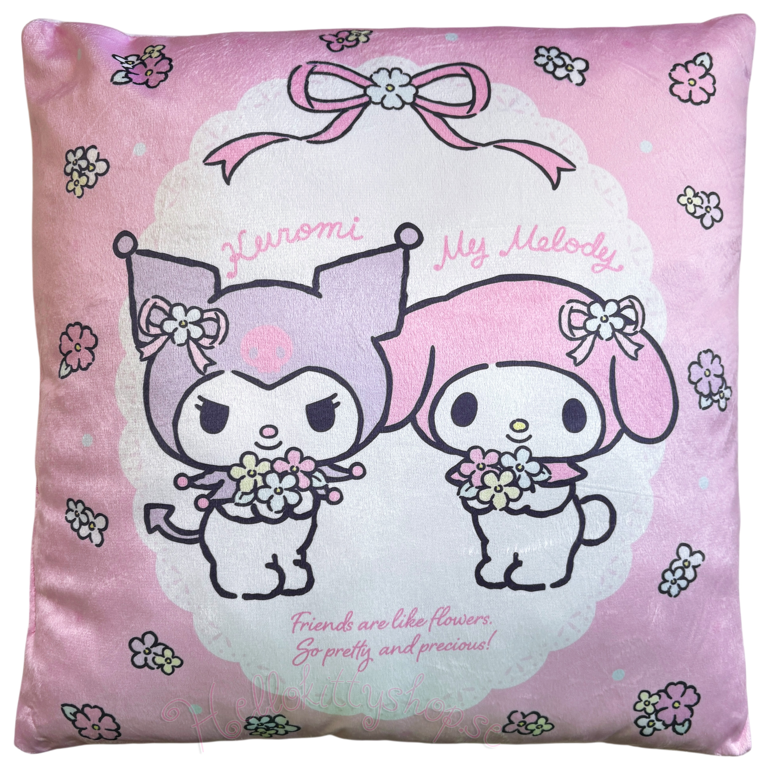 Sanrio Kuromi & My Melody Kudde 38 cm – Kawaii Plyschkudde - 2