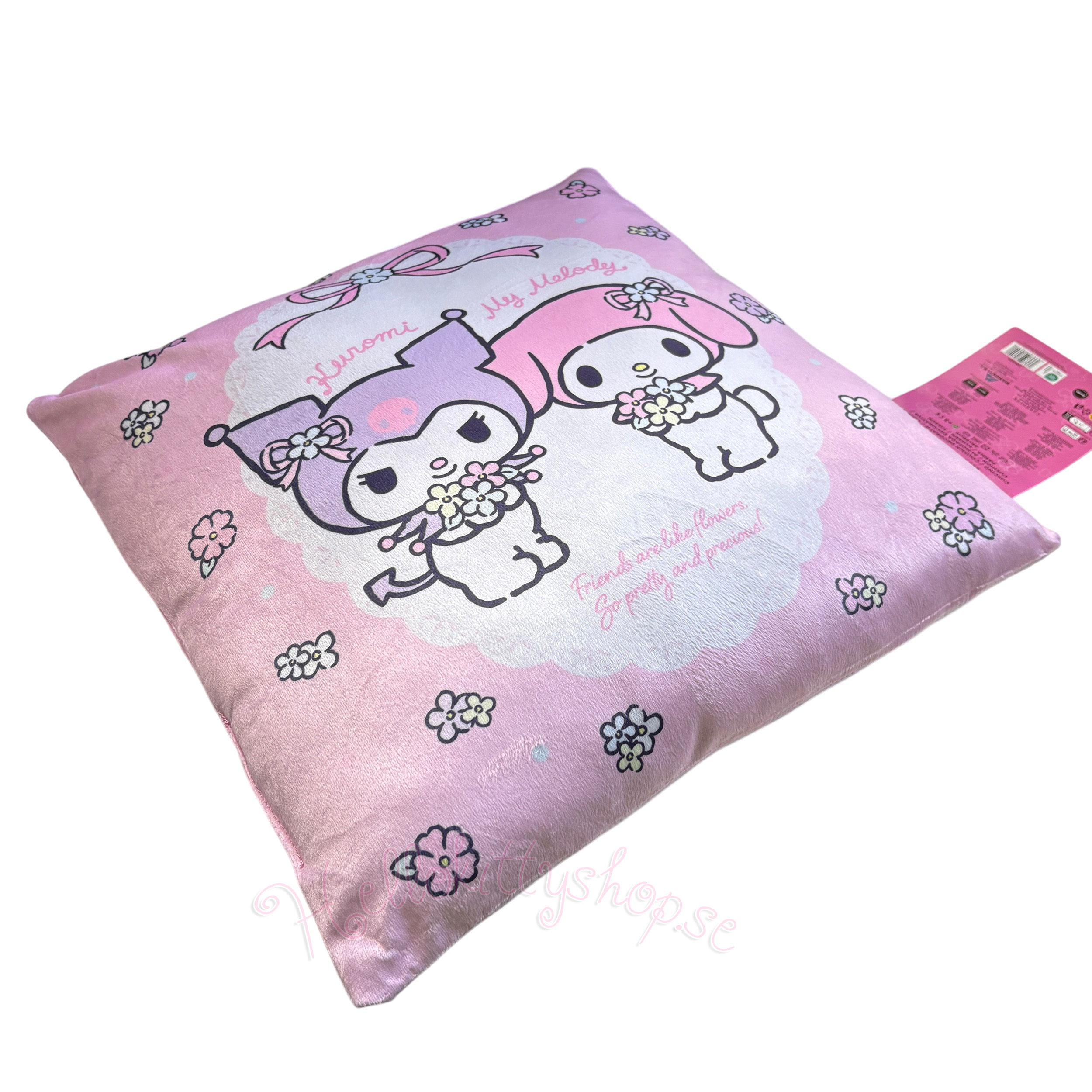 Sanrio Kuromi & My Melody Kudde 38 cm – Kawaii Plyschkudde - 3