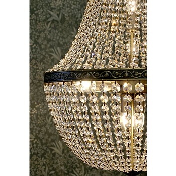 Versailles Ljuskrona med glasprismor - Chic Antique