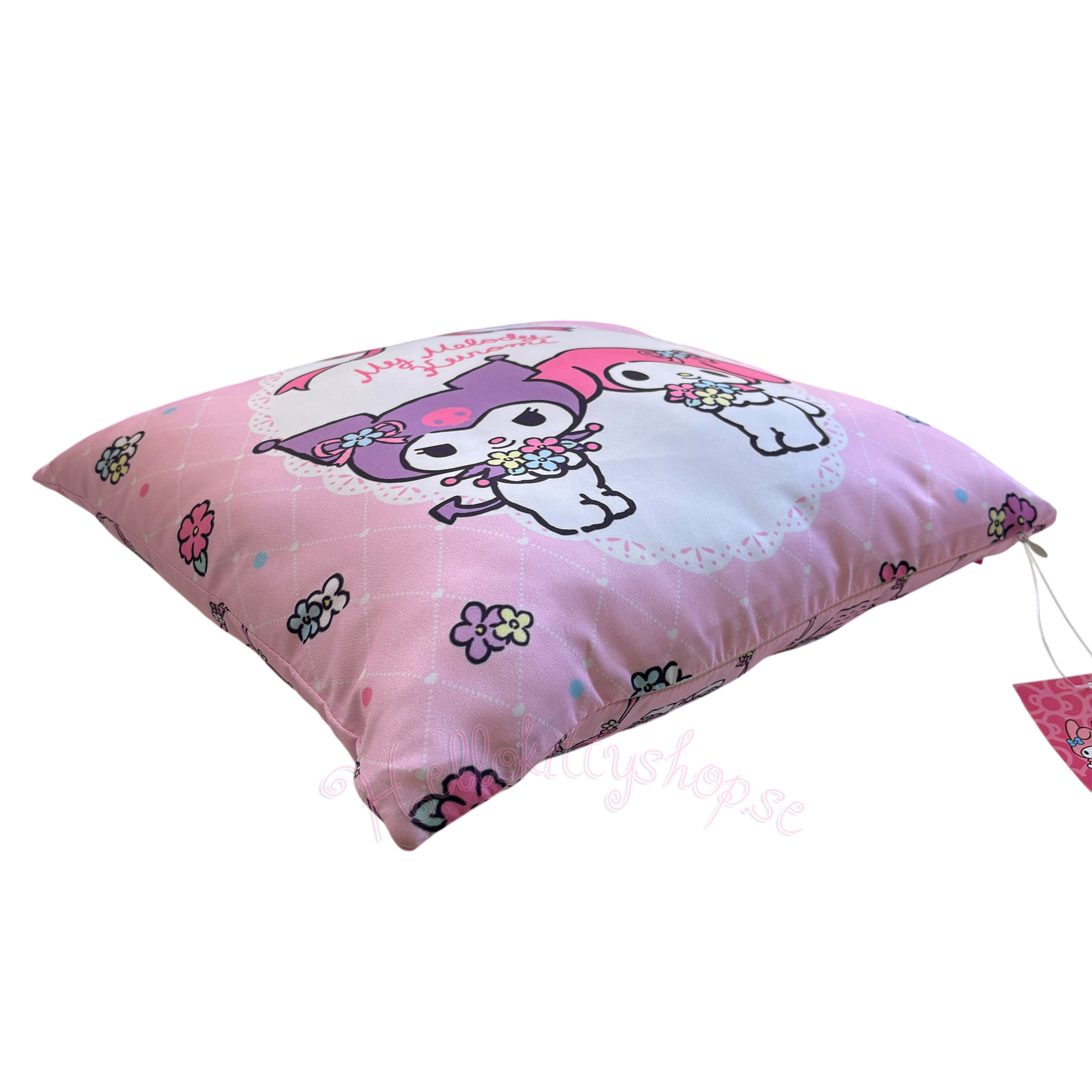 Sanrio Kuromi & My Melody Fluffy Kudde 35 cm – Kawaii Sanrio Kudde - 3