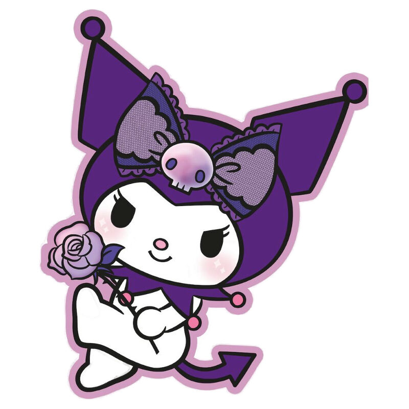 Kuromi 3D Formad Plysch Kudde 35 cm - Kawaii Plyschkudde - 4