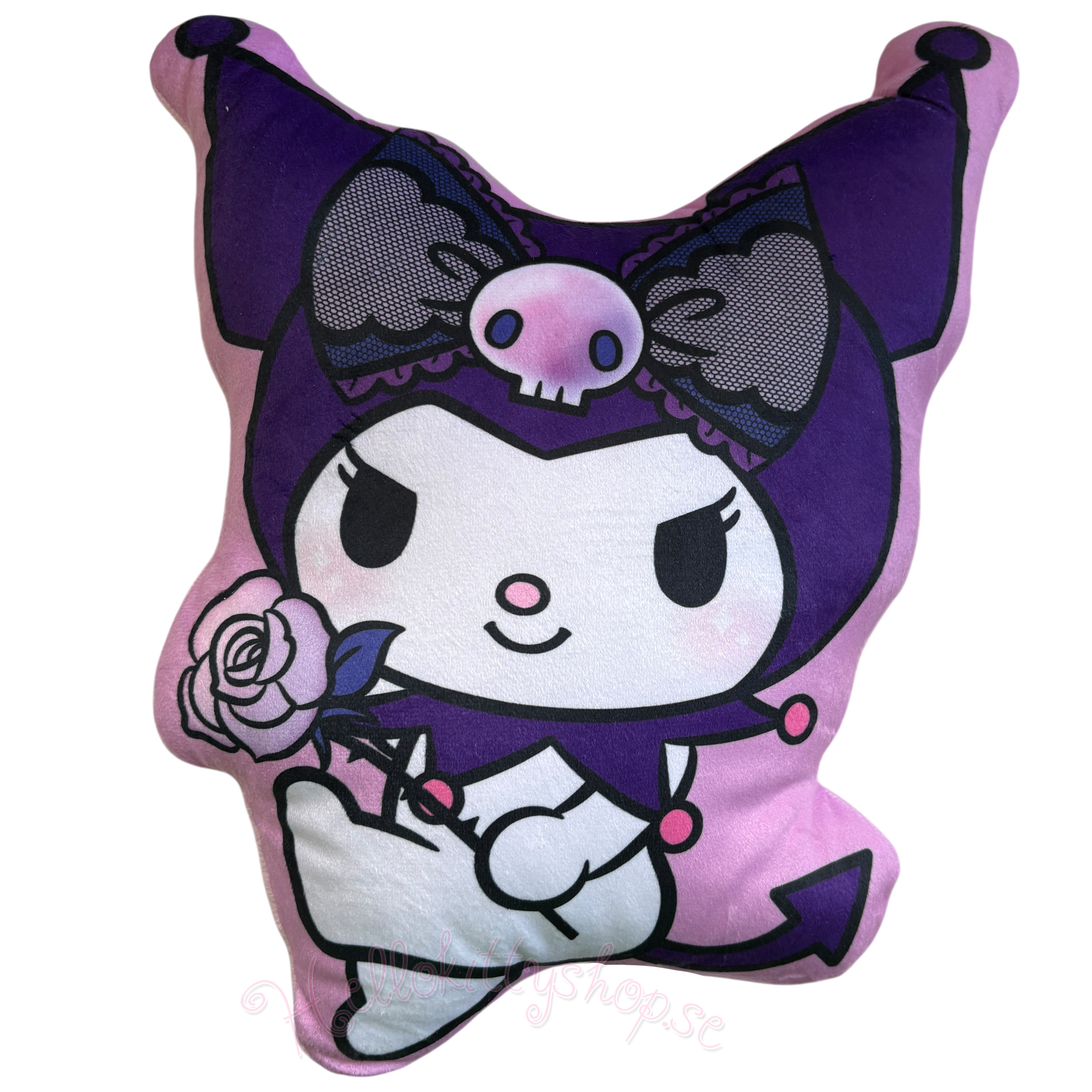 Kuromi 3D Formad Plysch Kudde 35 cm - Kawaii Plyschkudde