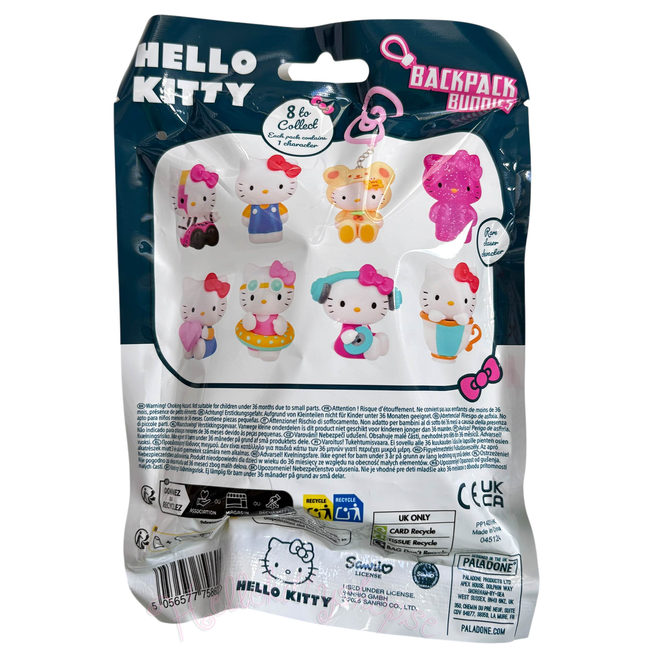Hello Kitty 3D Nyckelring/Bag Charm Blind Bag - Ryggsäck Buddies Surprice - 5