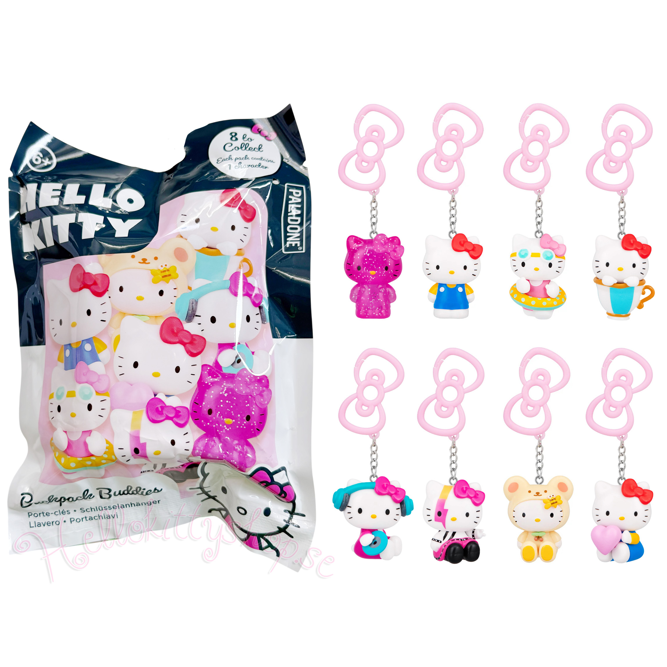 Hello Kitty 3D Nyckelring/Bag Charm Blind Bag - Ryggsäck Buddies Surprice