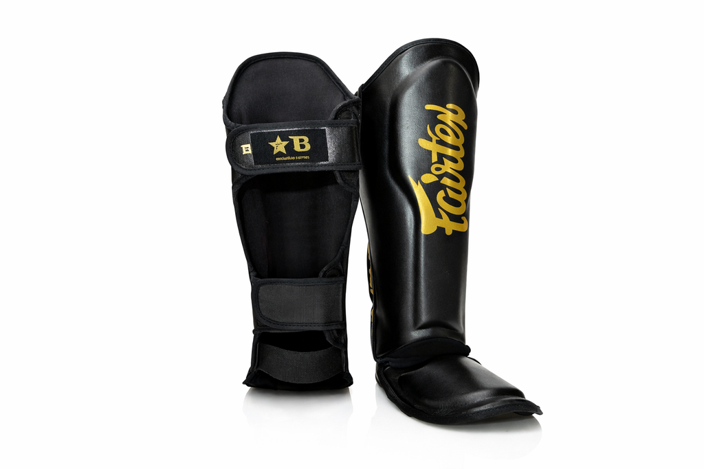 Fairtex Shin/Instep Black/Gold FXB - 2