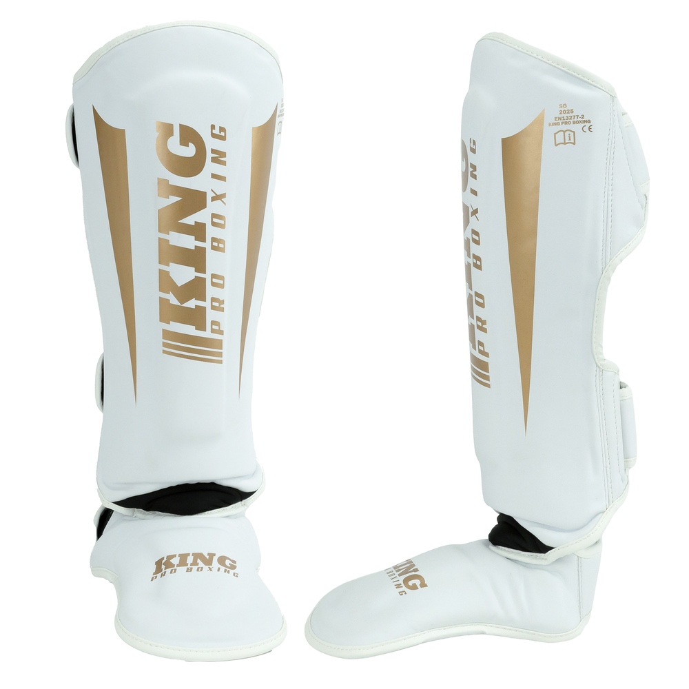 King Pro Shin/Instep REVO-9 White/Gold