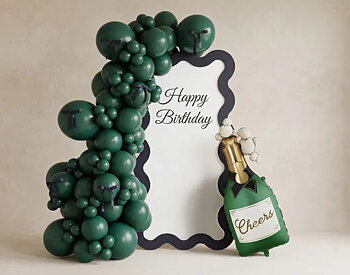 Folieballong - Bubblande champagne