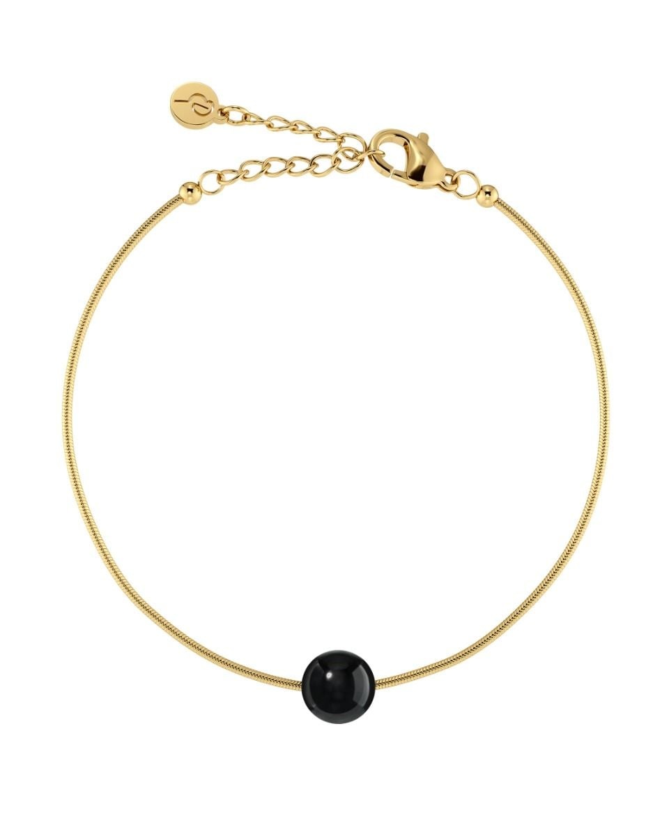 Aura Bracelet S Black Gold - Edblad