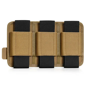 Savior Equipment AR-15/AK-47 Mag Holder w/ Hook Backing - 3-slots - FDE