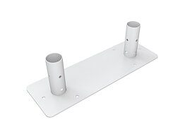 M Pro Series - Bolt Down Dual Pole Plate White