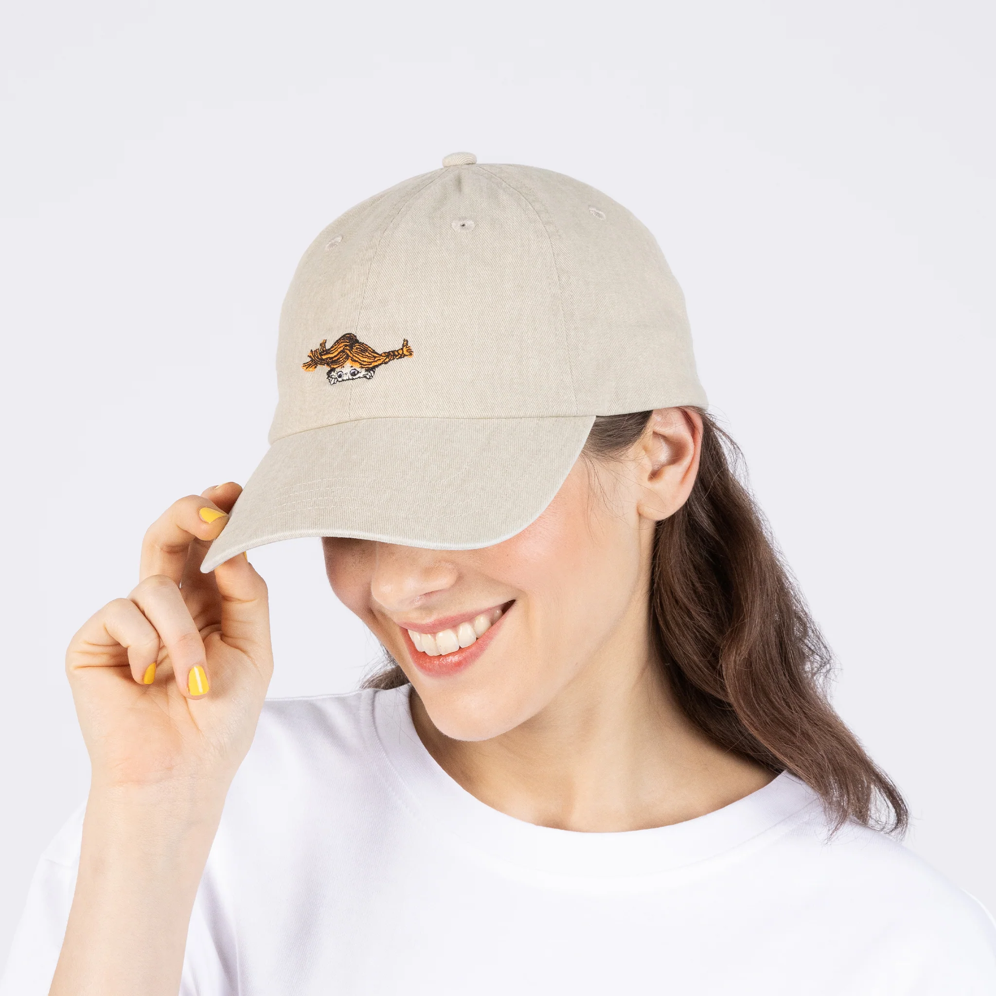 Pippi Denim Keps - Vuxen - Beige - 2