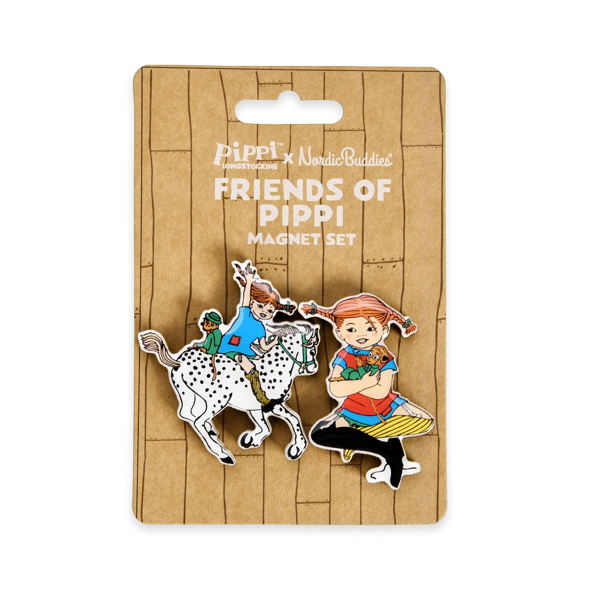Pippi Magnet 2-pack - Pippi & Lilla Gubben