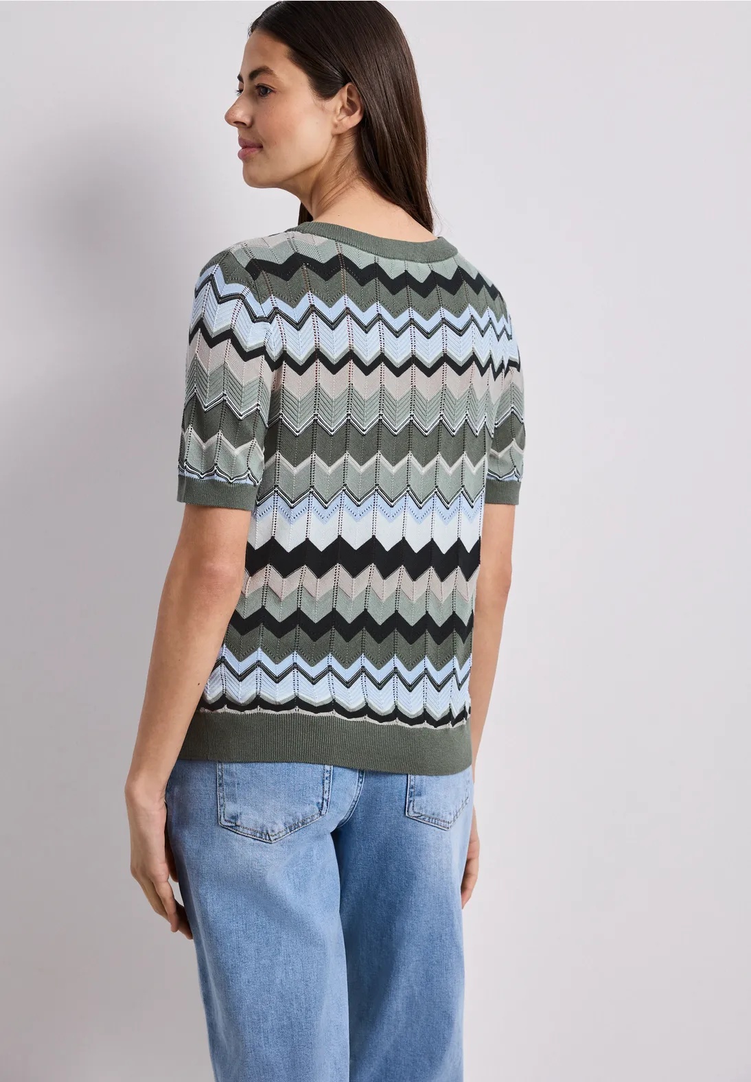 Multicolor Zig-Zag Sweater - Street One - 4