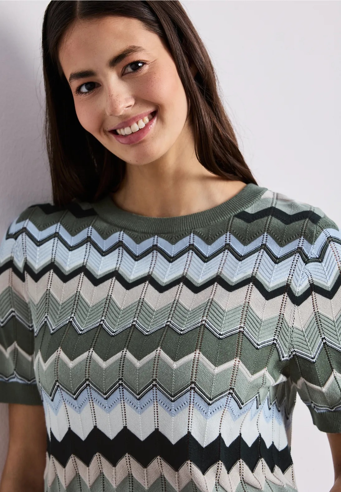 Multicolor Zig-Zag Sweater - Street One - 3